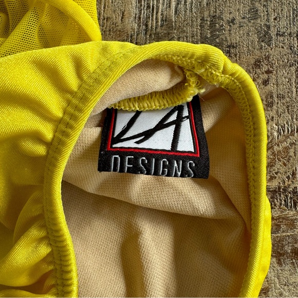 LA Designs Dance Leotard Size Child Large Yellow - Picture 5 of 9